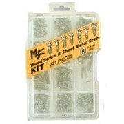 Midwest Fastener MIDWEST FASTENER 14998 Wood and Sheet Metal Screw Kit, 221 14998